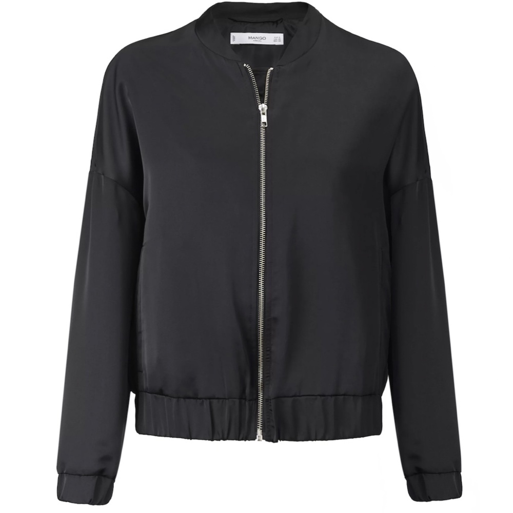 Satin Bomber Jacket - Mango